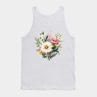 Antique Meadow Flowers Tank Top